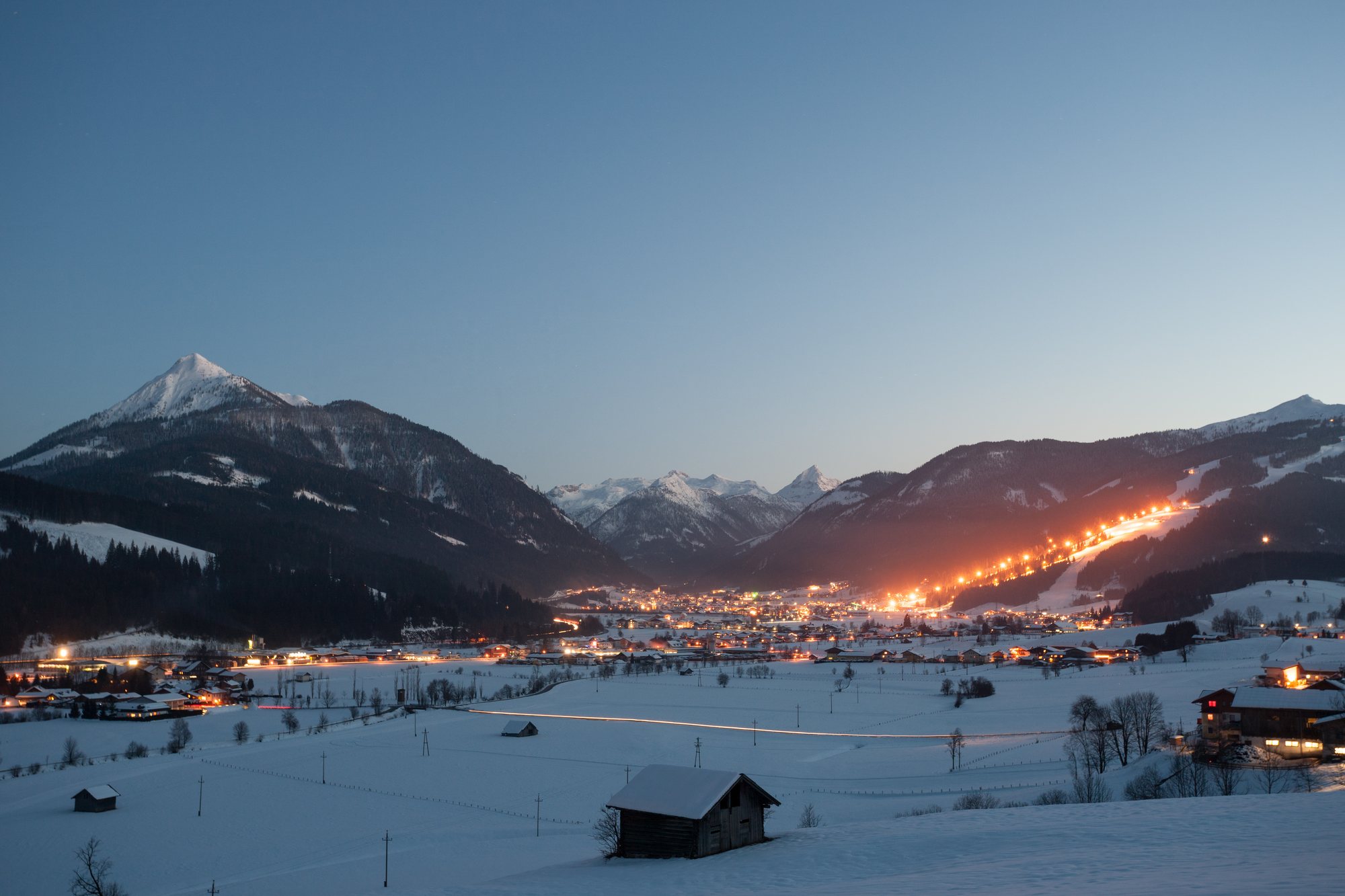 Flachau: the village