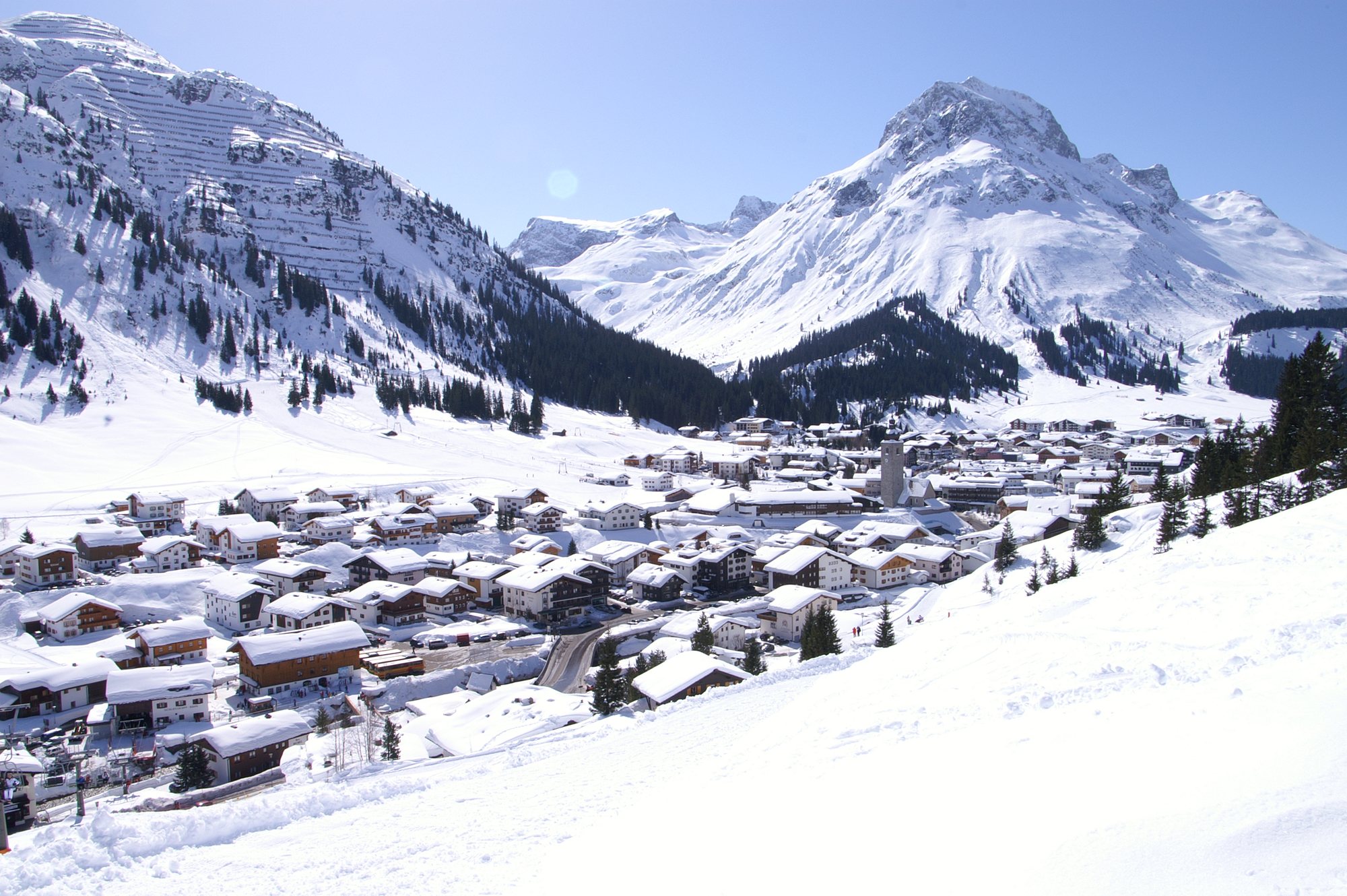 Lech-Oberlech: the village