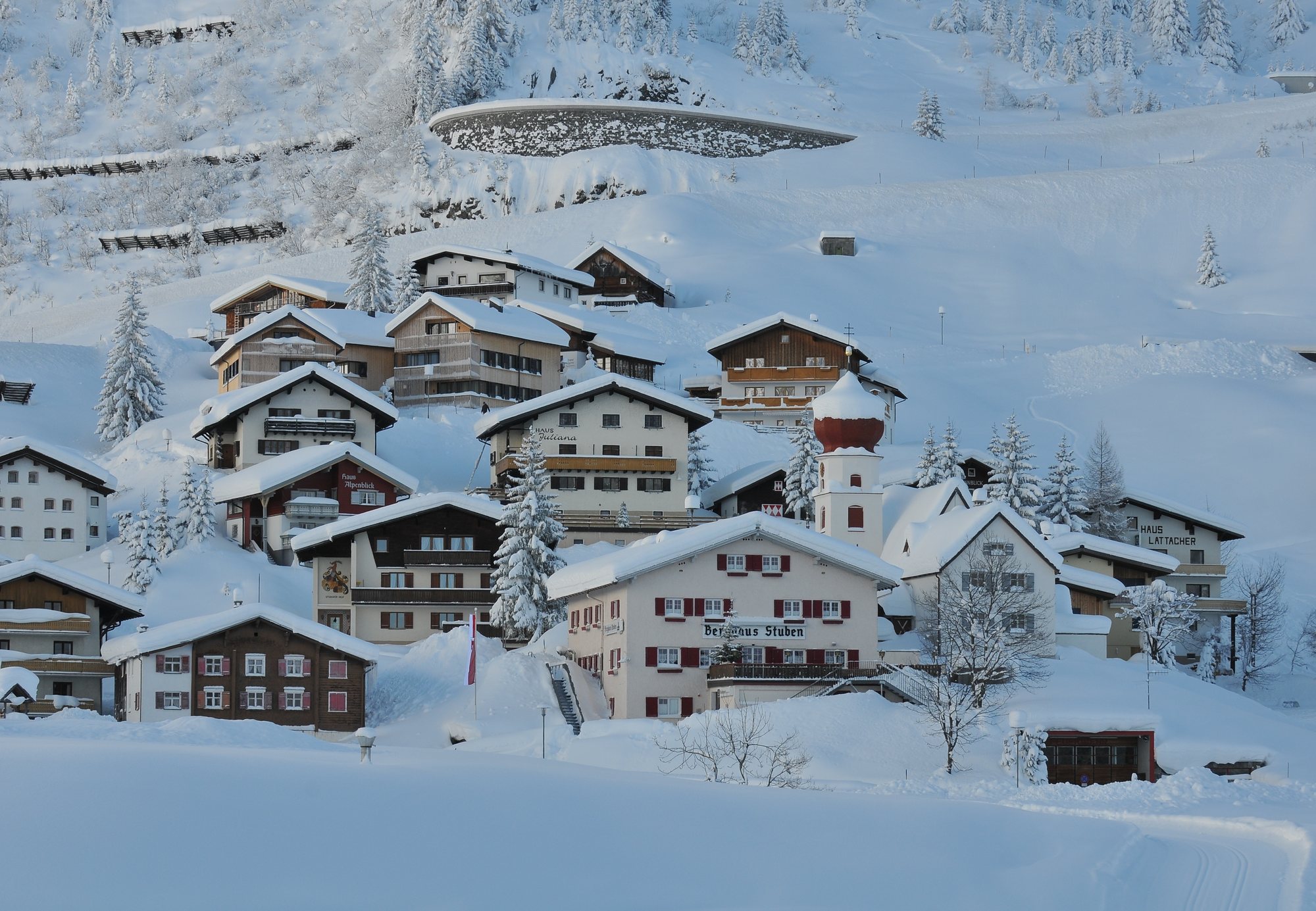 Stuben am Arlberg: the village