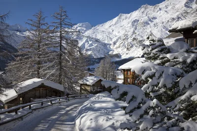 Saas-Fee: aldeia e pistas, foto 1